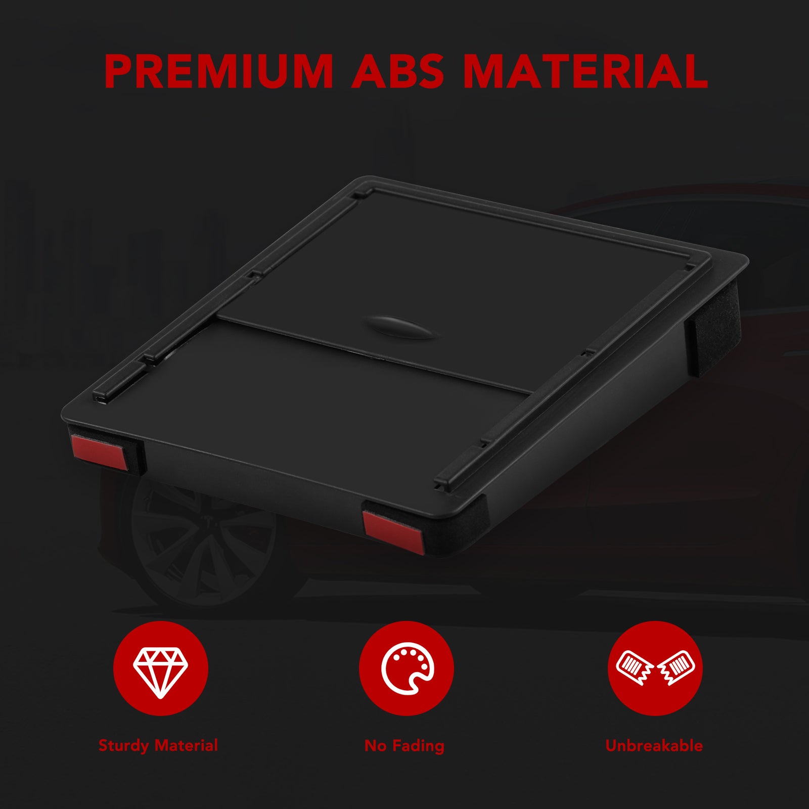BASENOR Armrest Hidden Storage Box for Tesla Model 3 Model Y - Image 4
