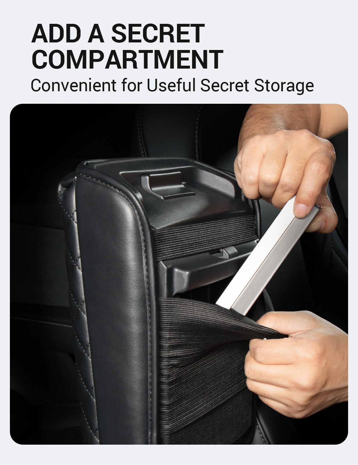 BASENOR Center Console Cover Armrest Pad for 2016-2023 Tesla Model 3 Model Y - Image 4