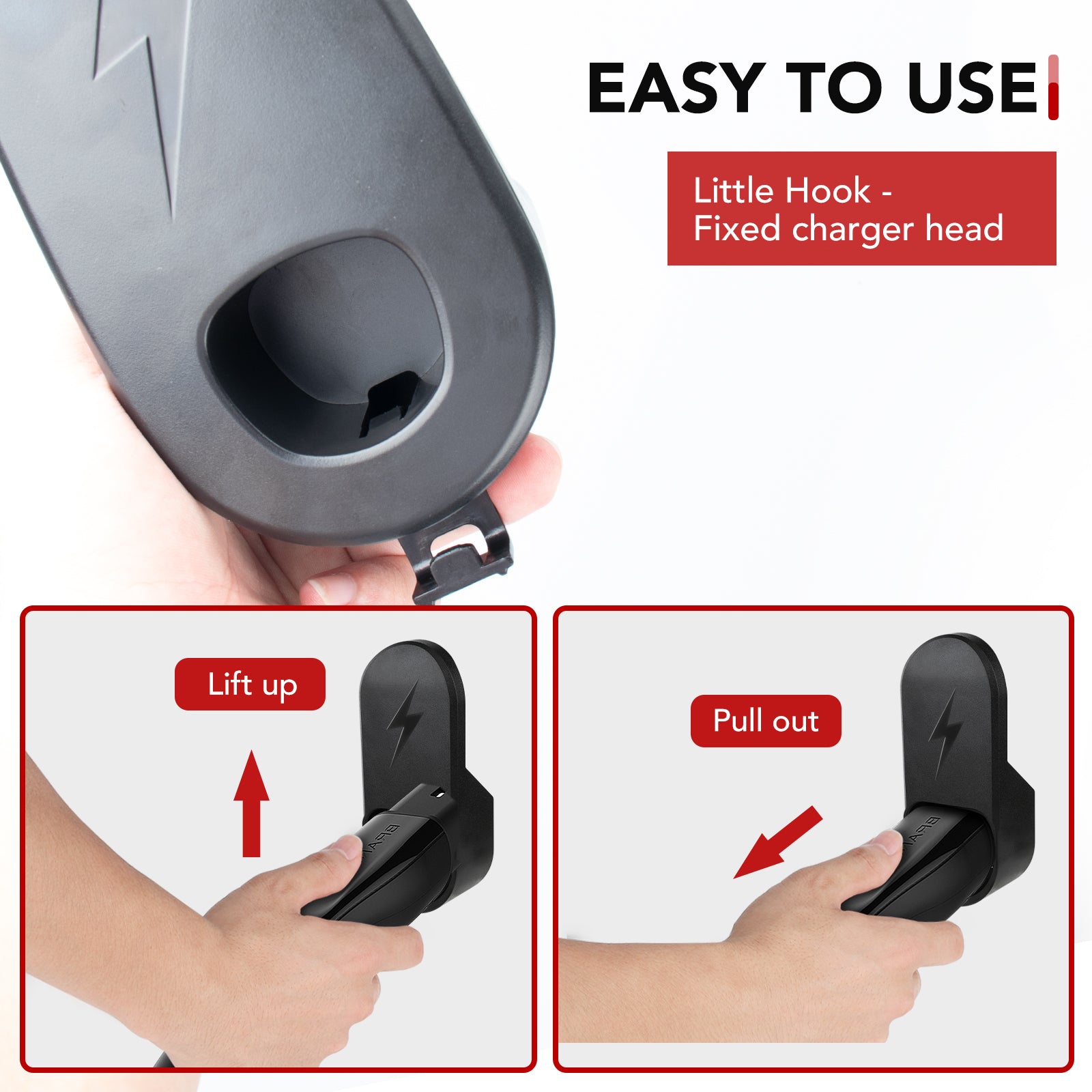 BASENOR Charging Cable Holder Organizer for Tesla Model S/3/X/Y - Image 6