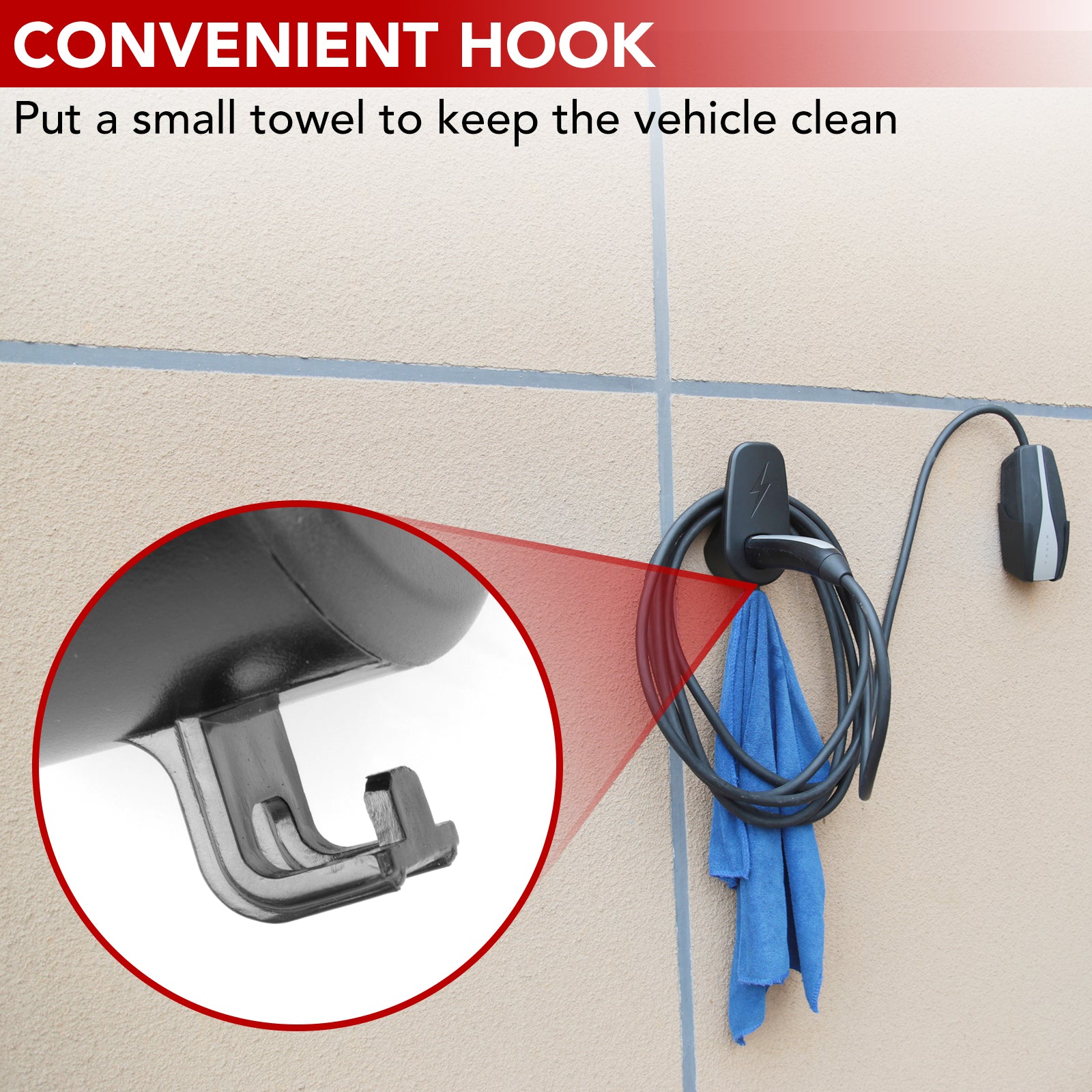 BASENOR Charging Cable Holder Organizer for Tesla Model S/3/X/Y - Image 7