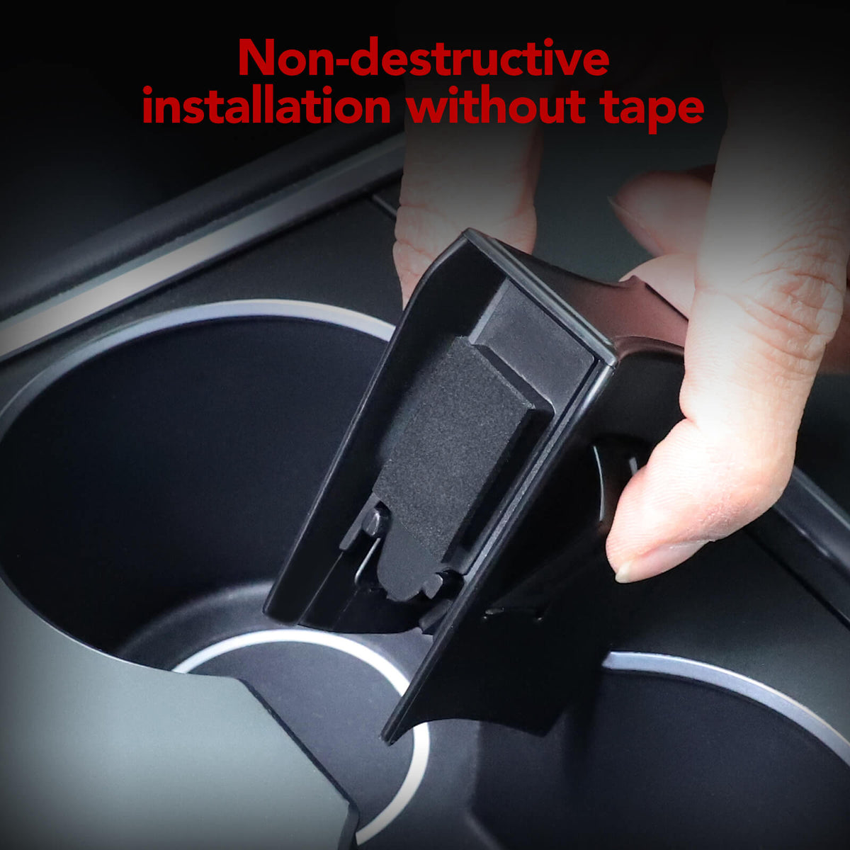 BASENOR Cup Holder Insert for 2022-2023 2021 Tesla Model 3 Model Y - Image 4