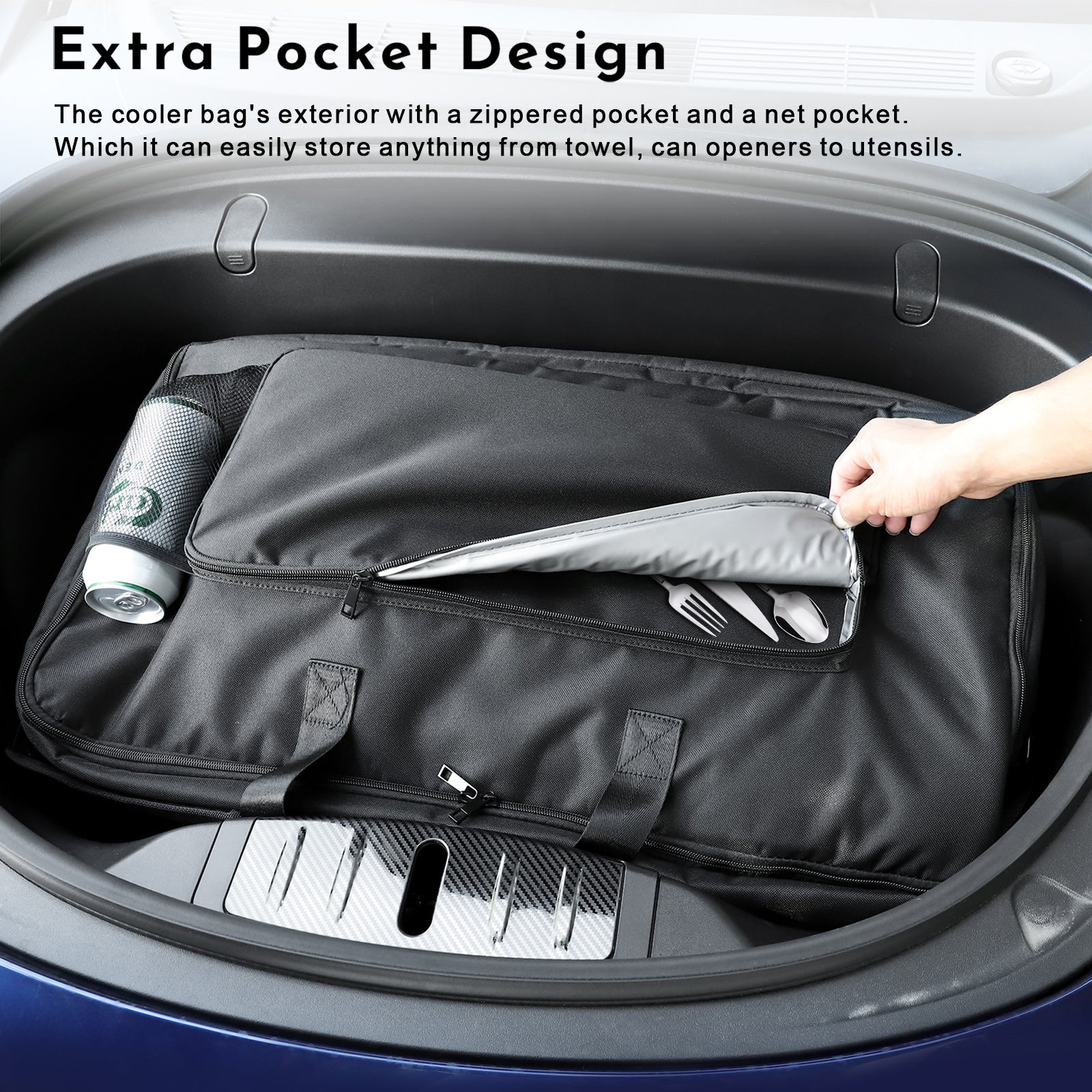BASENOR Frunk Cooler Organizer for Tesla Model 3 Model Y Model X - Image 7