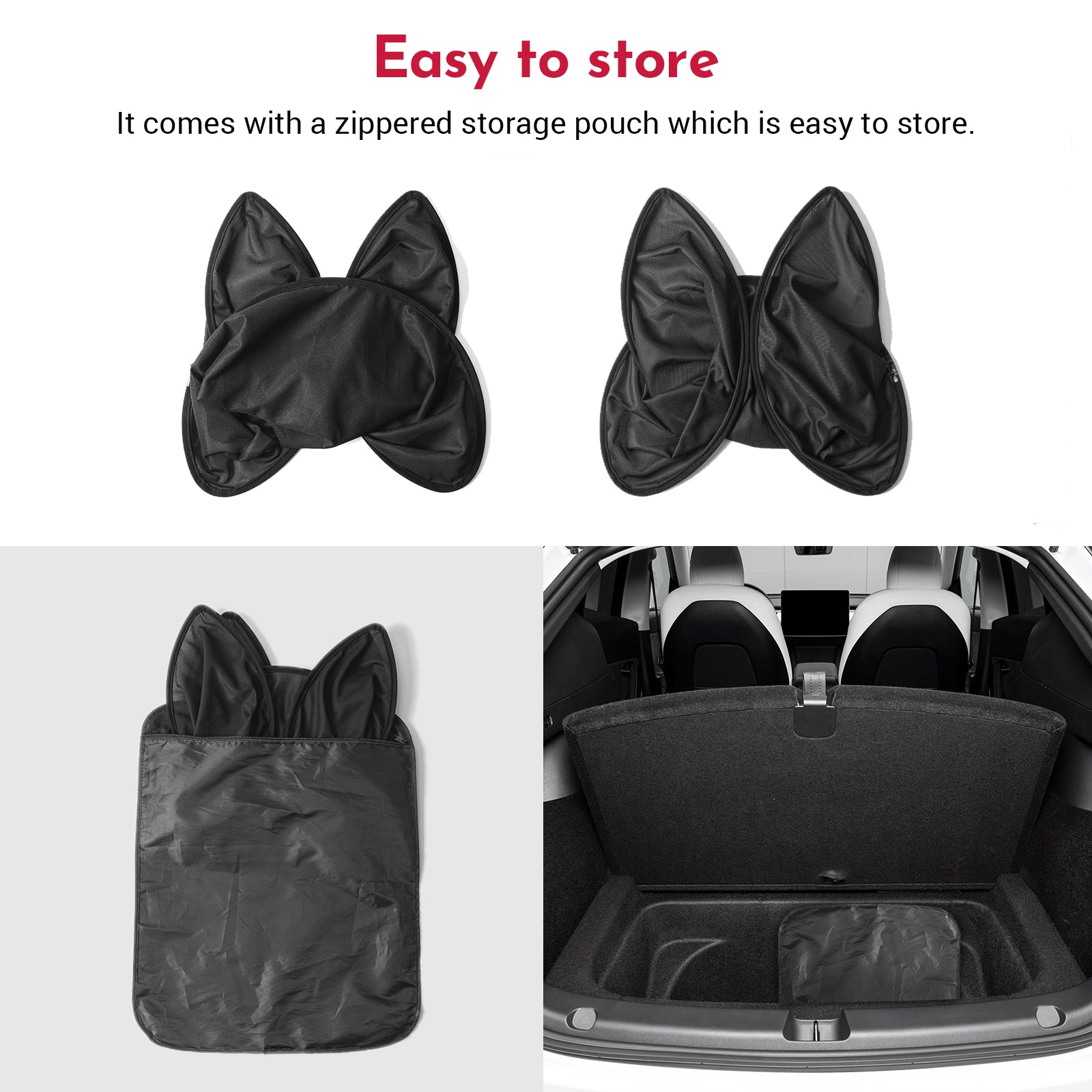 BASENOR Glass Roof Sunshade-separate type(Set of 4) for 2020-2023 Tesla Model Y - Image 7