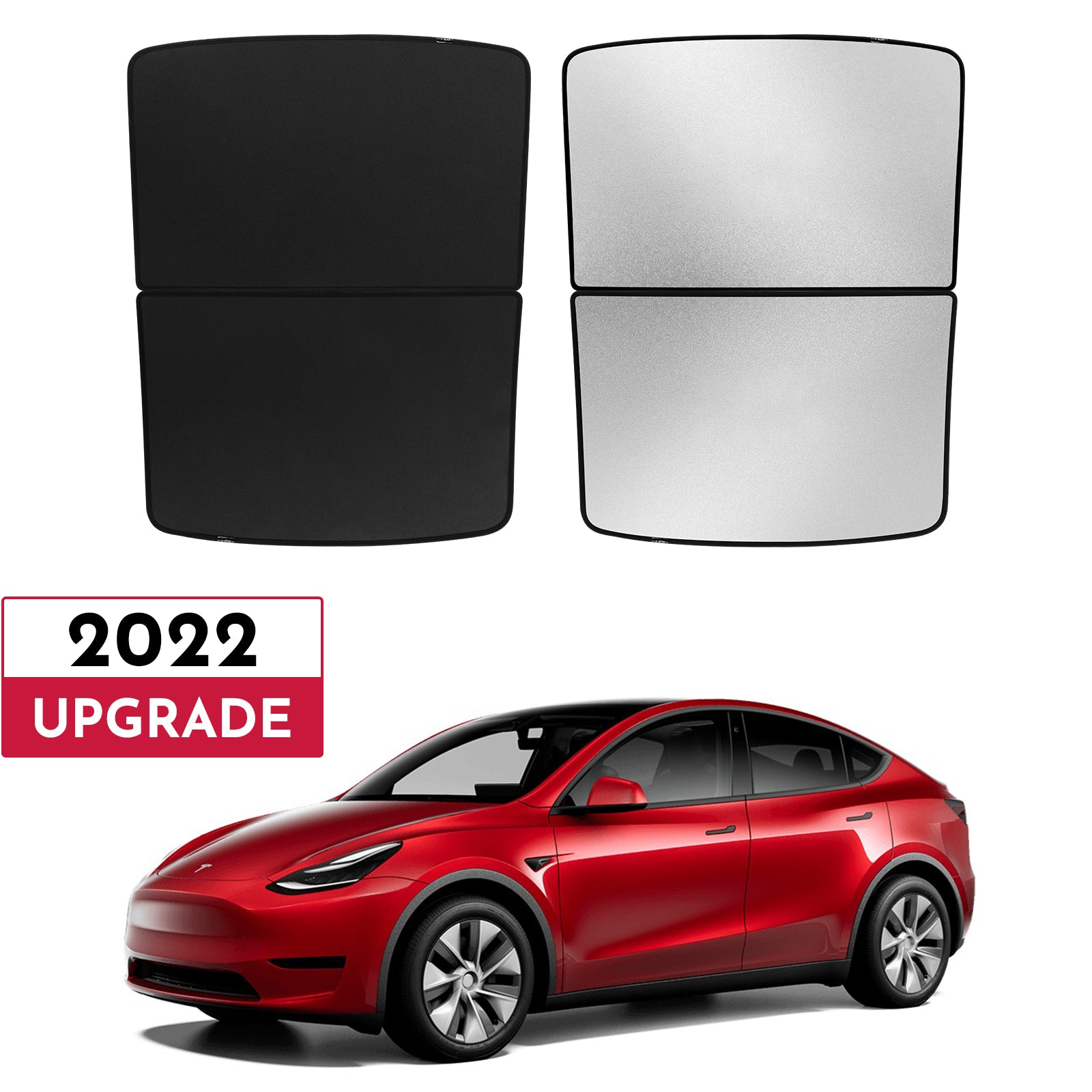 BASENOR Glass Roof Sunshade-separate type(Set of 4) for 2020-2023 Tesla Model Y