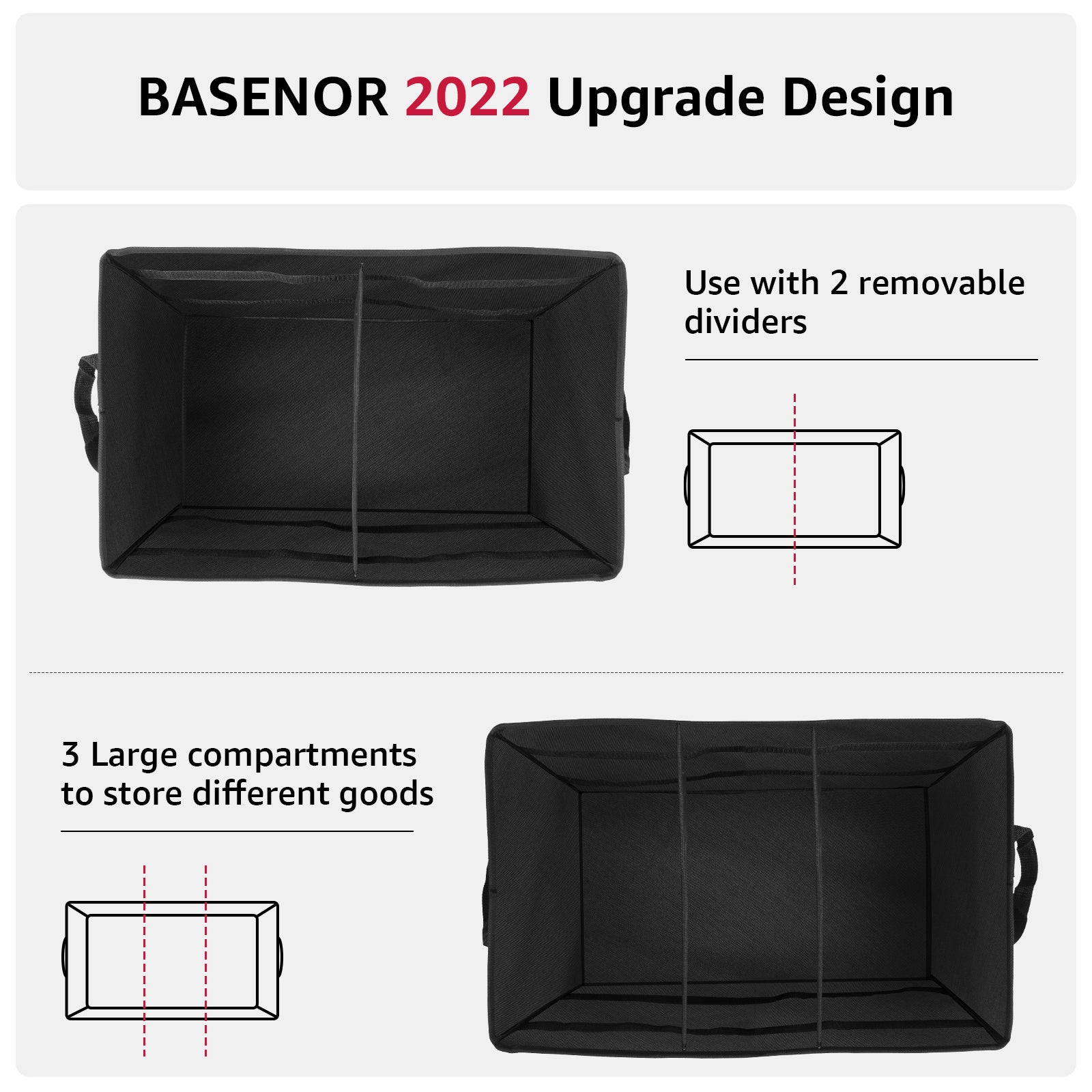 BASENOR Sub Trunk Organizer for 2016-2023 Tesla Model 3 Model Y - Image 5