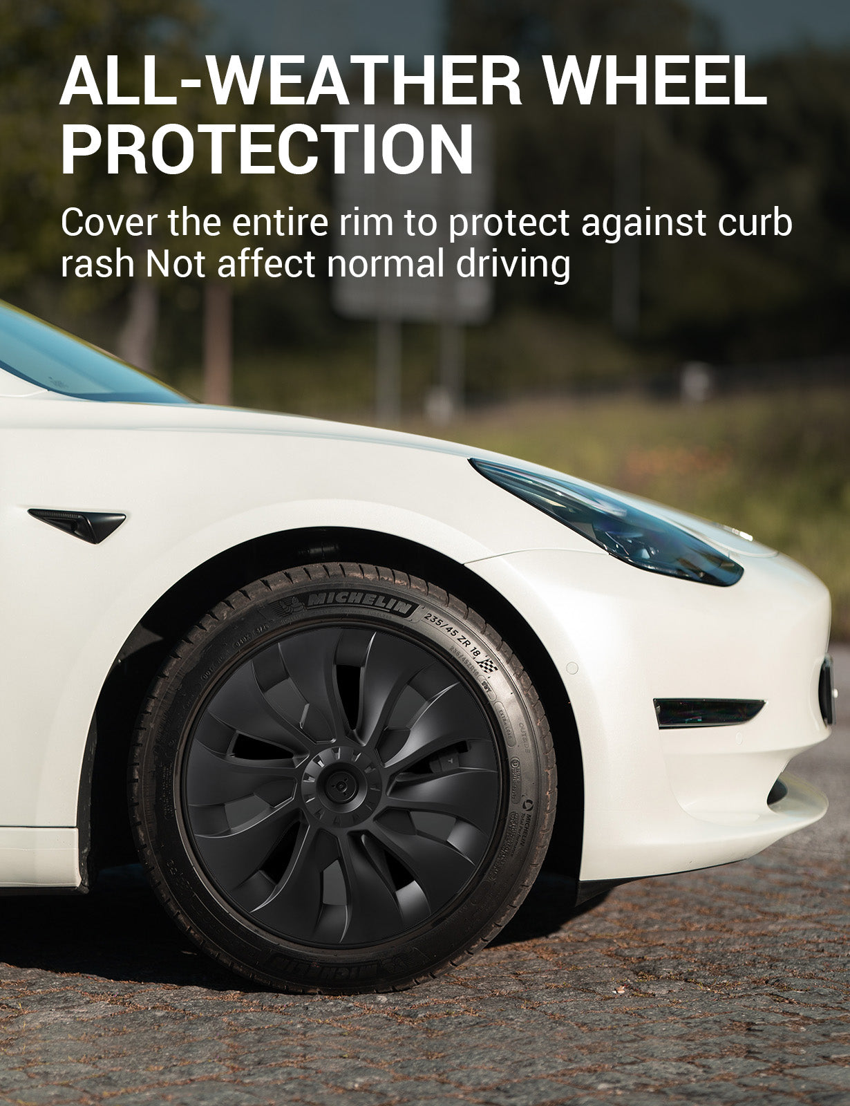 BASENOR Tesla Model 3 Wheel Cover 18 Inch Hubcap Wheel Hub Caps OEM Rim Protectors Cover Replacement Exterior Accessories Performance Upgrade (Set of 4) for 2017-2023 - Image 6