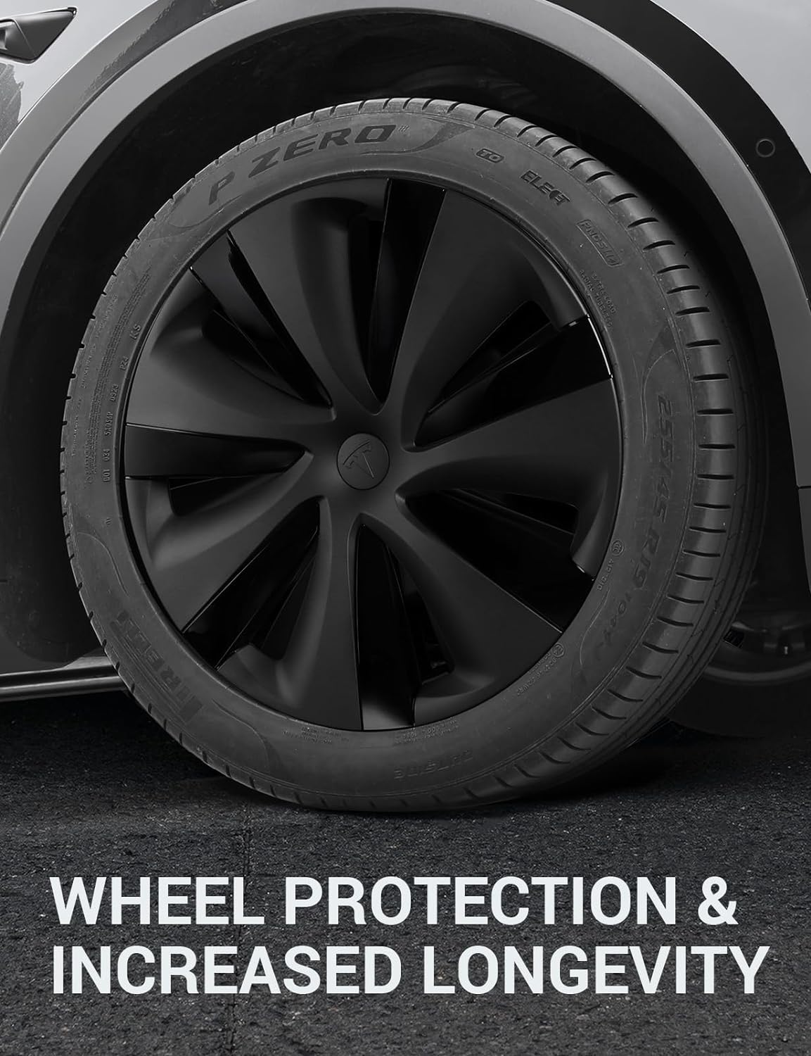 BASENOR Tesla Model Y Hubcaps 19 Inch Wheel Cover OEM Rim Protectors Replacement Cover Matte Black Hubcaps Exterior Accessories Set of 4 - Image 10