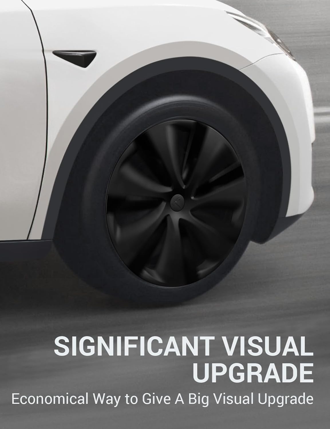 BASENOR Tesla Model Y Hubcaps 19 Inch Wheel Cover OEM Rim Protectors Replacement Cover Matte Black Hubcaps Exterior Accessories Set of 4 - Image 6