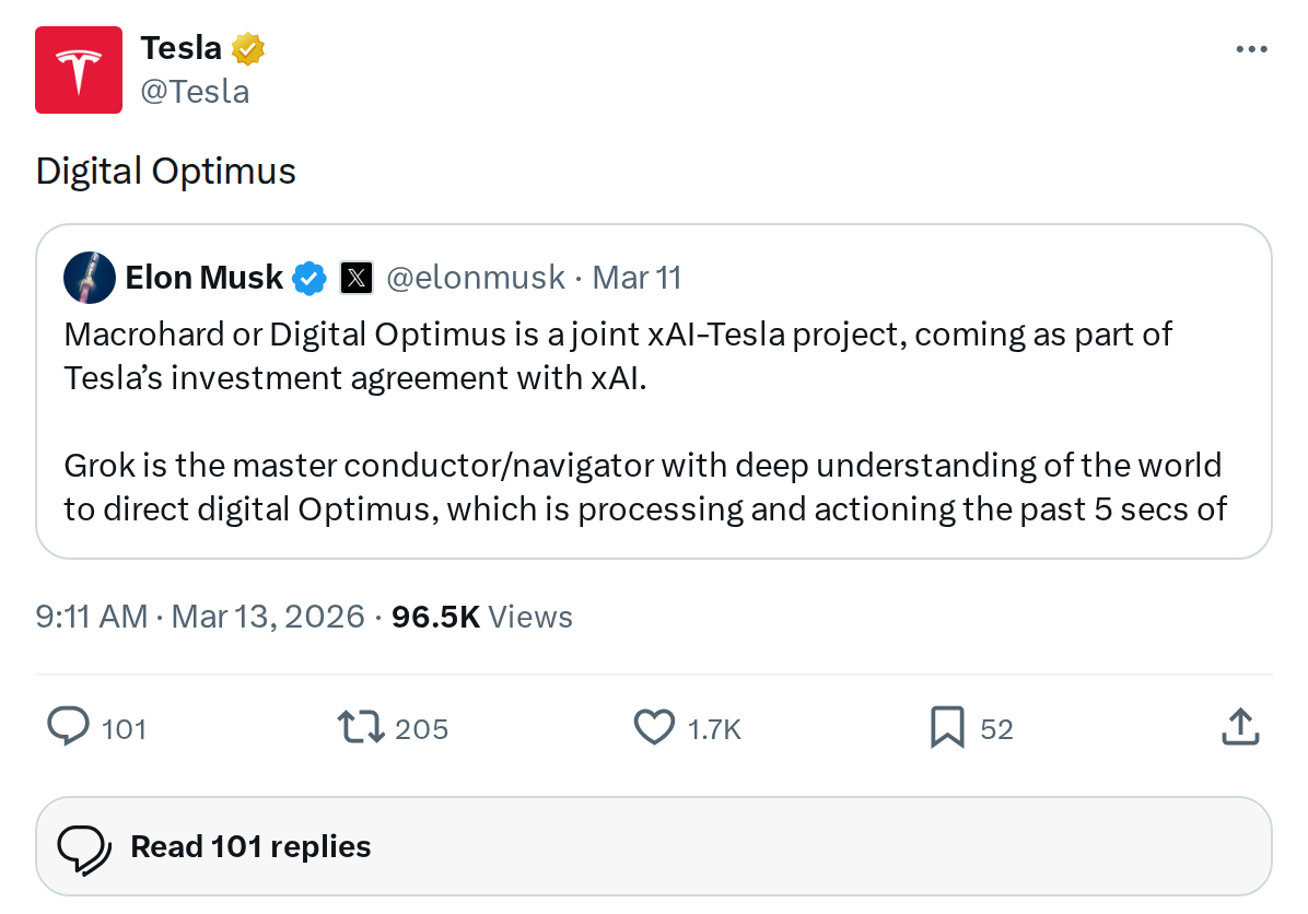 Tesla's Digital Optimus: The AI Agent That Runs Entire Companies