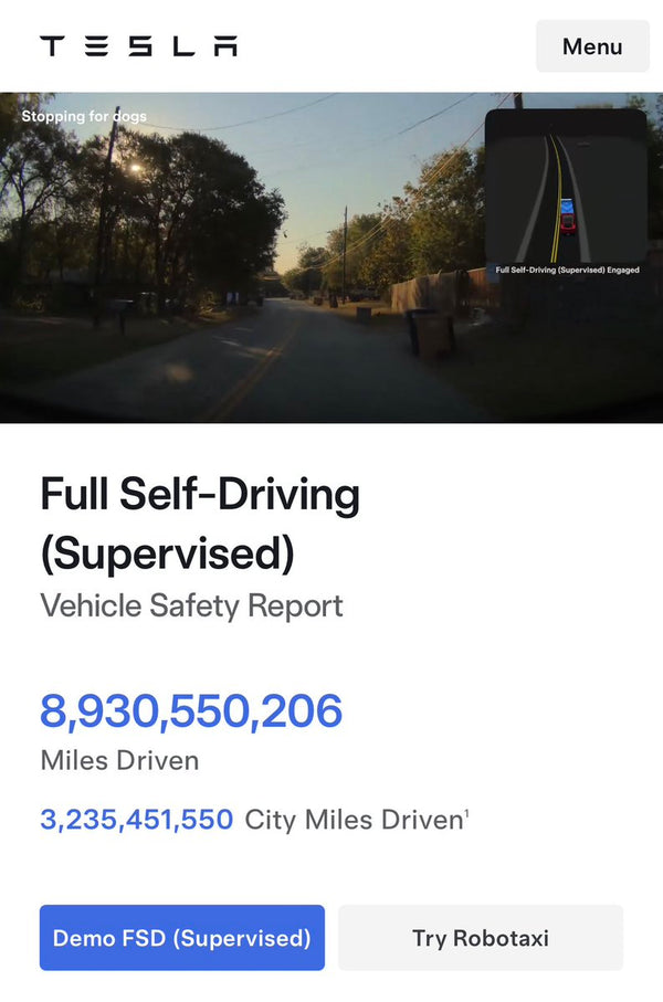 Tesla FSD Approaching 9 Billion Miles: Is 10X Safety Real?
