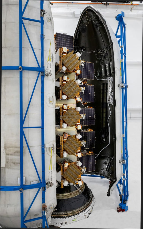 SpaceX Falcon 9 Preps for SDA Tranche 1 Mission Launch