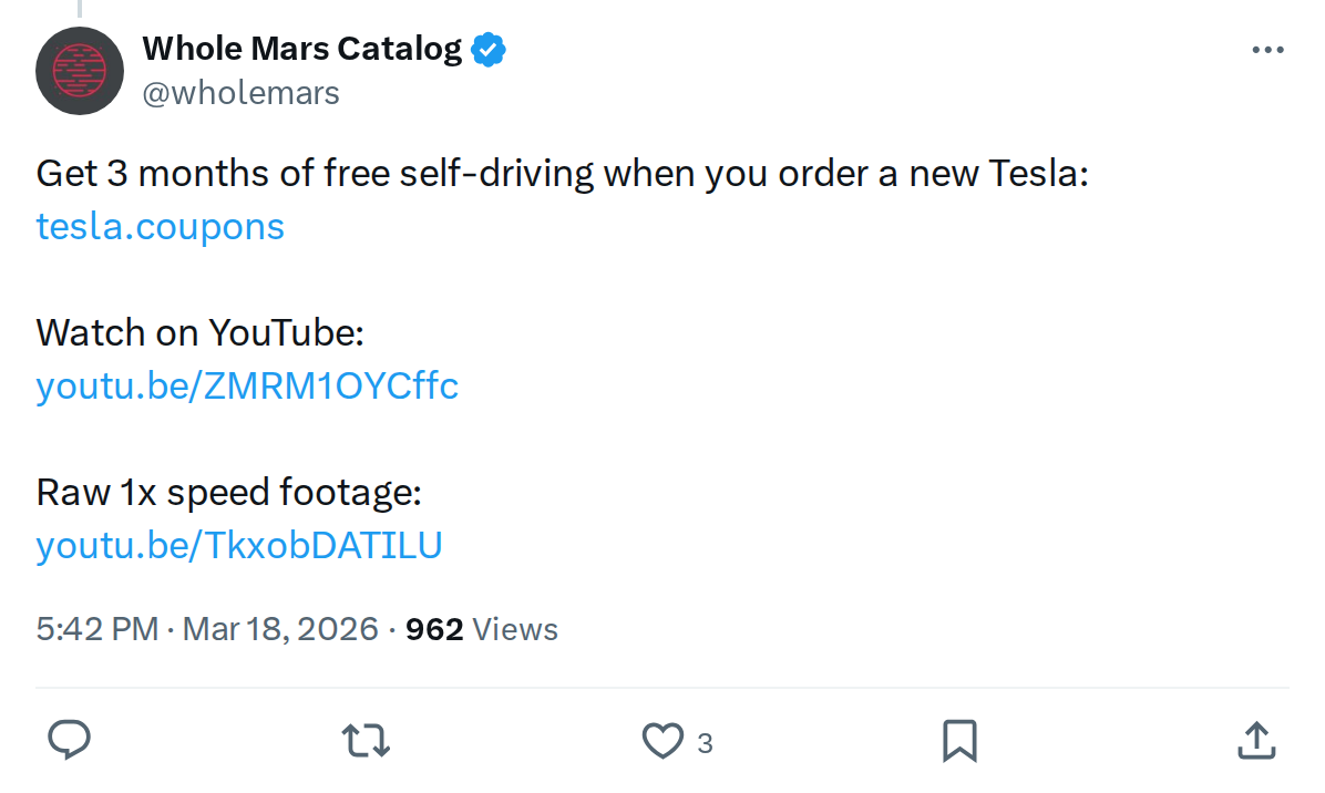 Tesla Offers 3 Months Free FSD with New Orders: What to Do