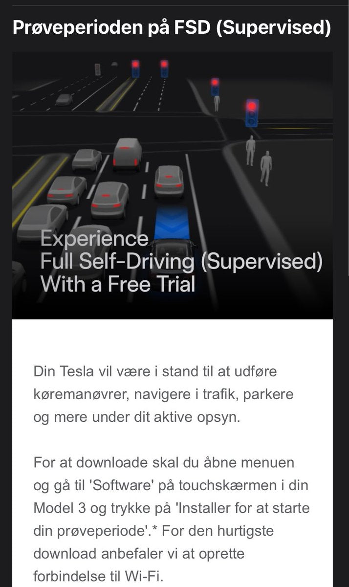 Tesla FSD V14 Free Trials Now Live in Denmark: What to Do