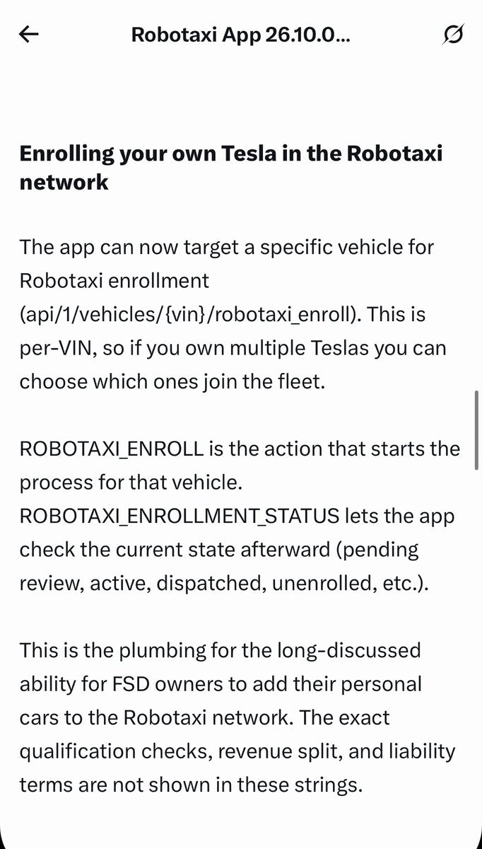 Tesla Robotaxi App Gets New Update — and Observers Say More Is Coming