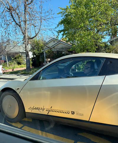 Mirrorless Tesla Cybercab With Steering Wheel Spotted Testing