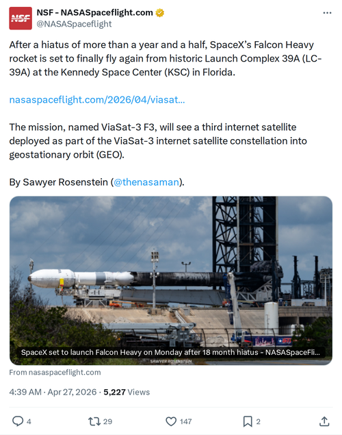 Falcon Heavy Returns to Flight: What to Know About ViaSat-3 F3