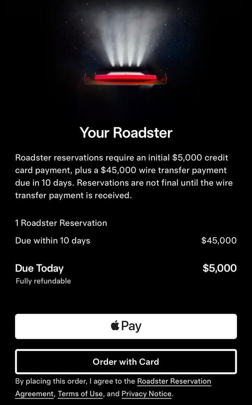 Tesla Reopens Roadster Reservations Globally Ahead of Oct. 1 Reveal