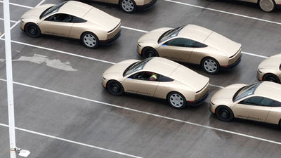 Cybercab Camera Washer System Caught in Action on Transport