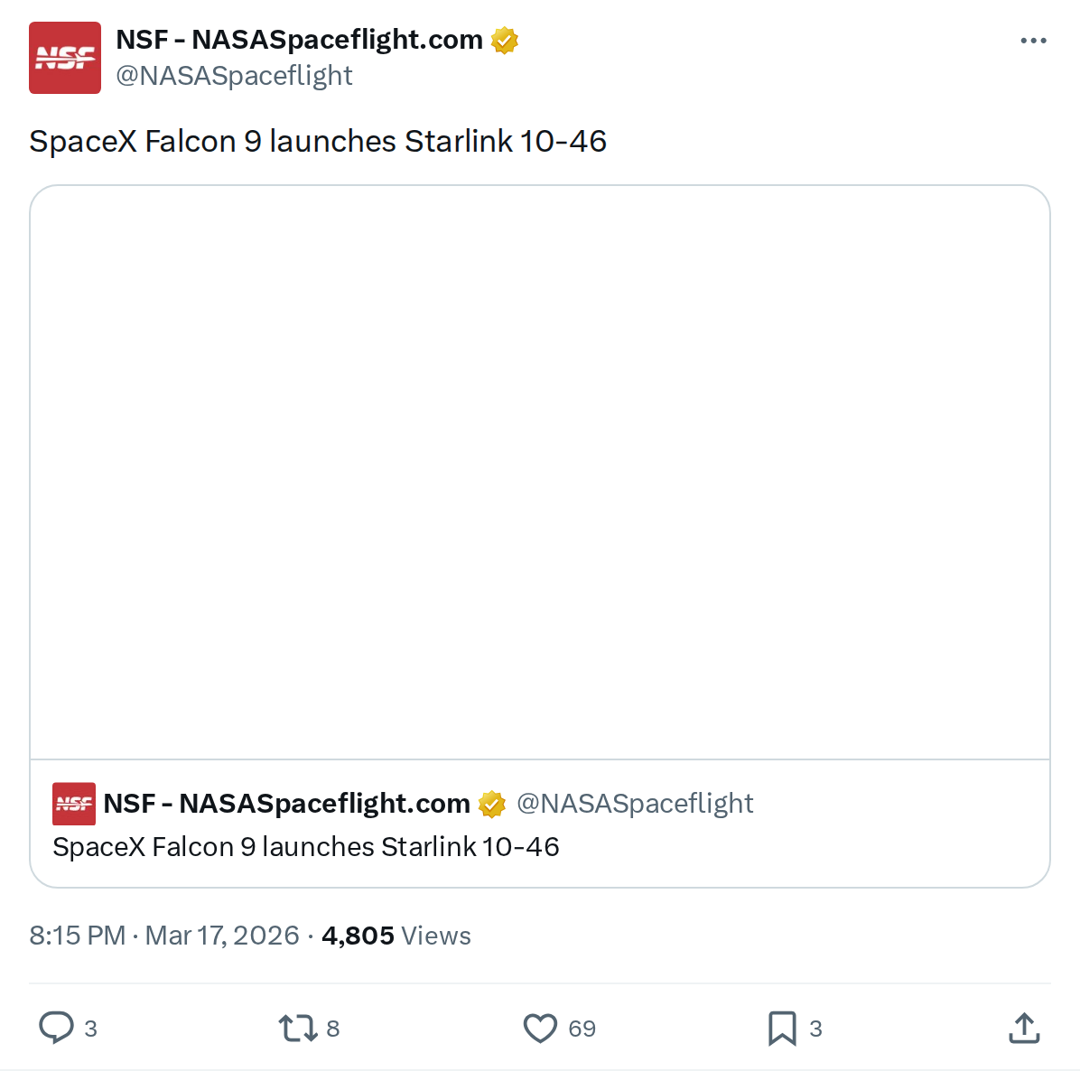 SpaceX Launches Starlink 10-46: 29 More Satellites in Orbit