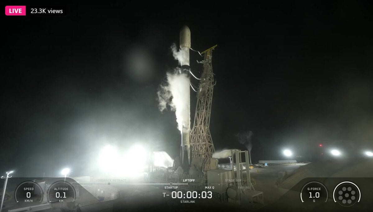 SpaceX Launches 23 Satellites from Vandenberg, Booster Lands