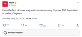 Tesla FSD Supervised Can Now Handle Cross-Country Trips