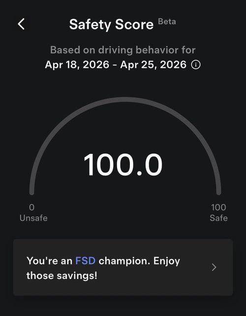 Tesla Insurance Drops 86% With Safety Score 3.0 and FSD