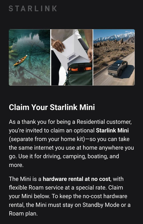 Free Starlink Mini for Residential Customers: What to Know