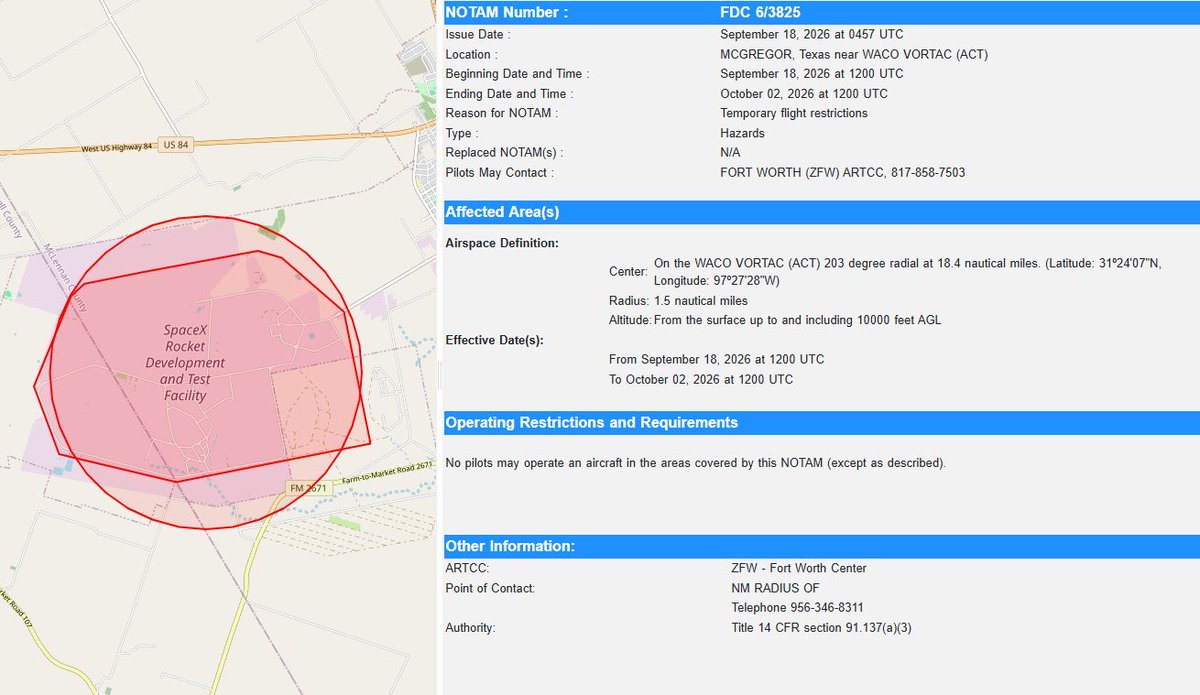 FAA No-Fly Zone Near Waco Points to Tesla Roadster Reveal