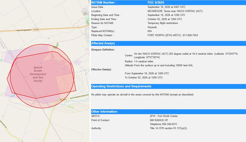 FAA No-Fly Zone Near Waco Points to Tesla Roadster Reveal