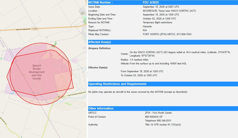FAA No-Fly Zone Near Waco Points to Tesla Roadster Reveal