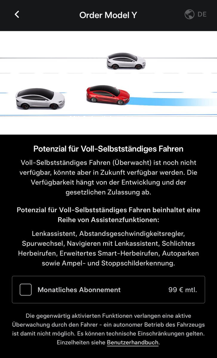 Tesla FSD Subscriptions Go Live in Germany and Sweden