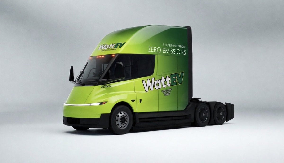 WattEV Orders 370 Tesla Semis in $100M California Deal