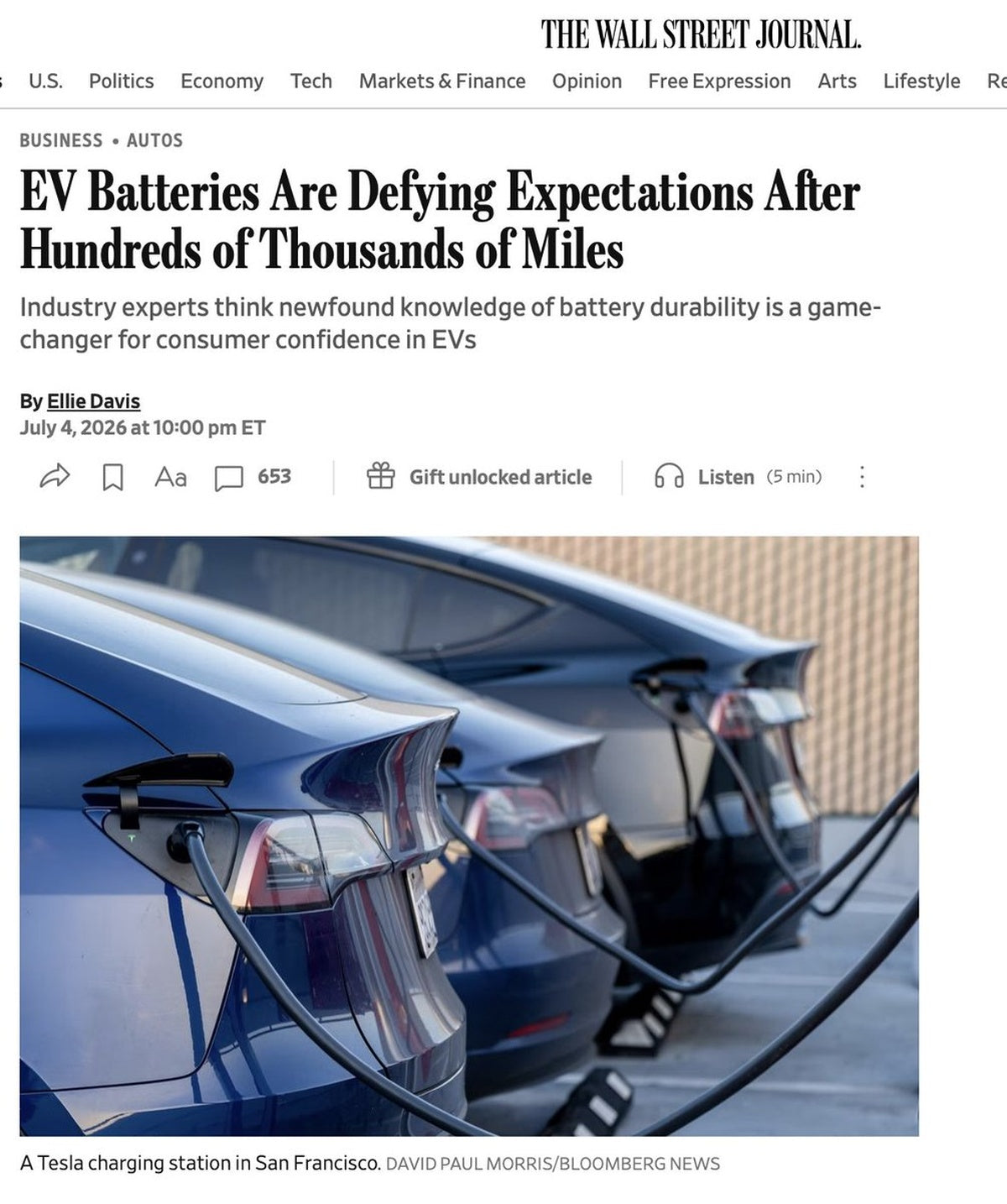 Tesla Batteries Still Going Strong at 200,000+ Miles, UK Dealer Confirms