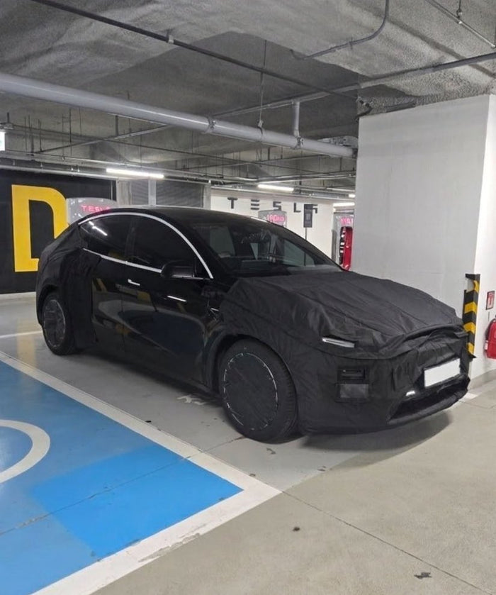 Tesla Model Y L Spotted in South Korea: 6-Seat Variant Confirmed