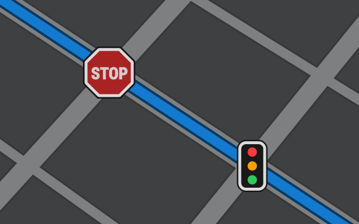 Tesla's "Traffic Controls on Route" Feature Spotted