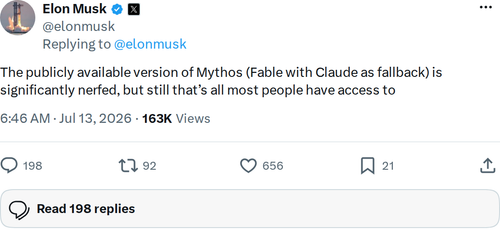 Mythos AI, Explained in 5 Points: What Musk's 'Nerfed' Comment Means