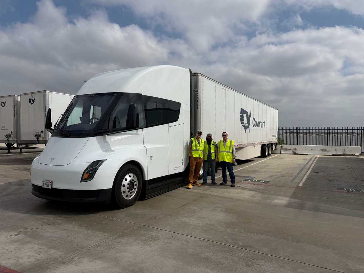 Covenant Logistics Kicks Off 3-Week Tesla Semi Demo in California