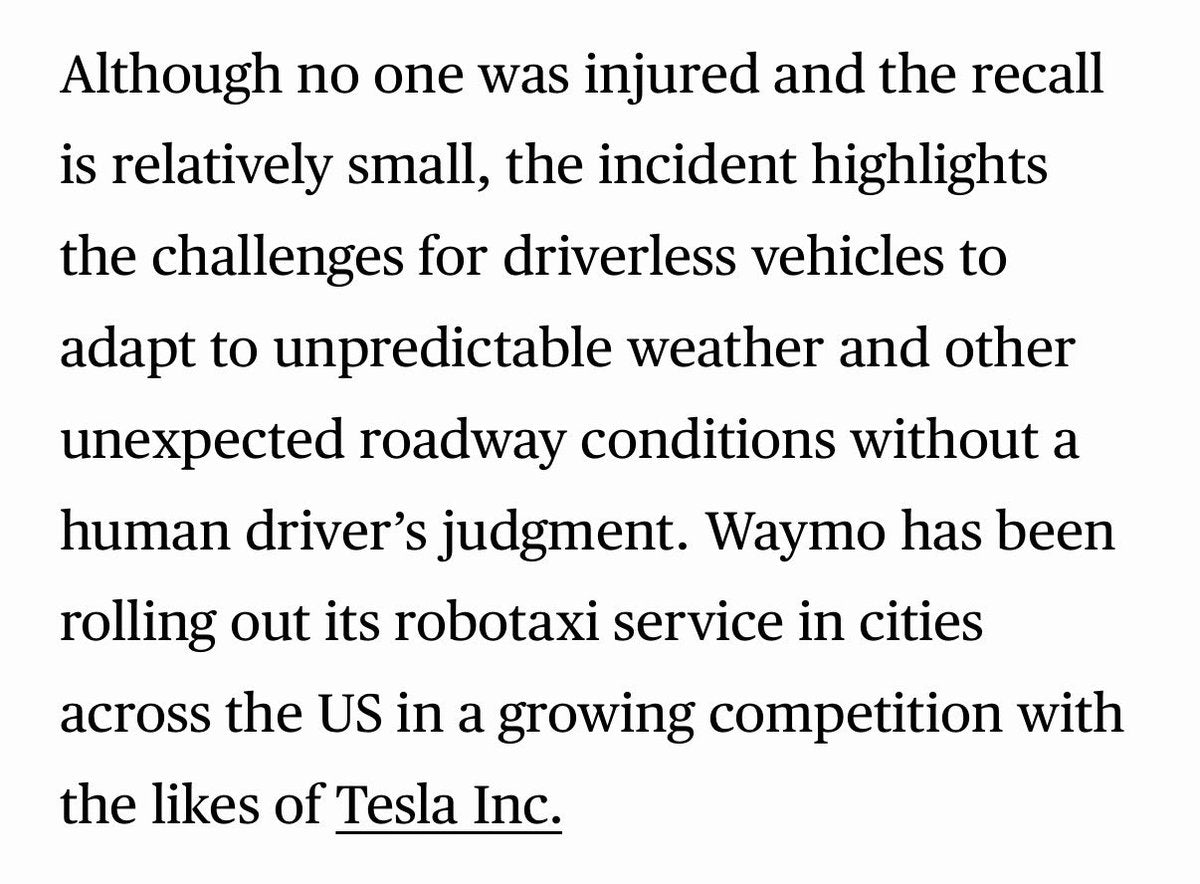 Bloomberg Now Sees Tesla as a Real Threat to Waymo