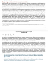 Tesla Pushes Australia to Fast-Track AV Laws by 2027