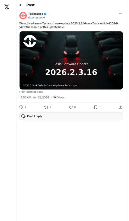 Tesla Software Update 2026.2.3.16 Is Rolling Out Now