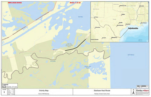 SpaceX Proposes 2.7-Mile Heavy Haul Route at Starbase Texas