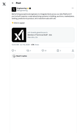 xAI Is Hiring Engineers to Bring Grok Into X's Ad Platform