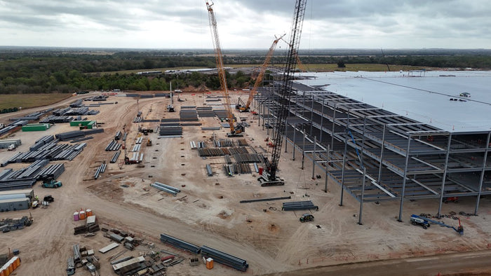 Giga Texas Optimus Factory: Steel Frame Nearly Done by October