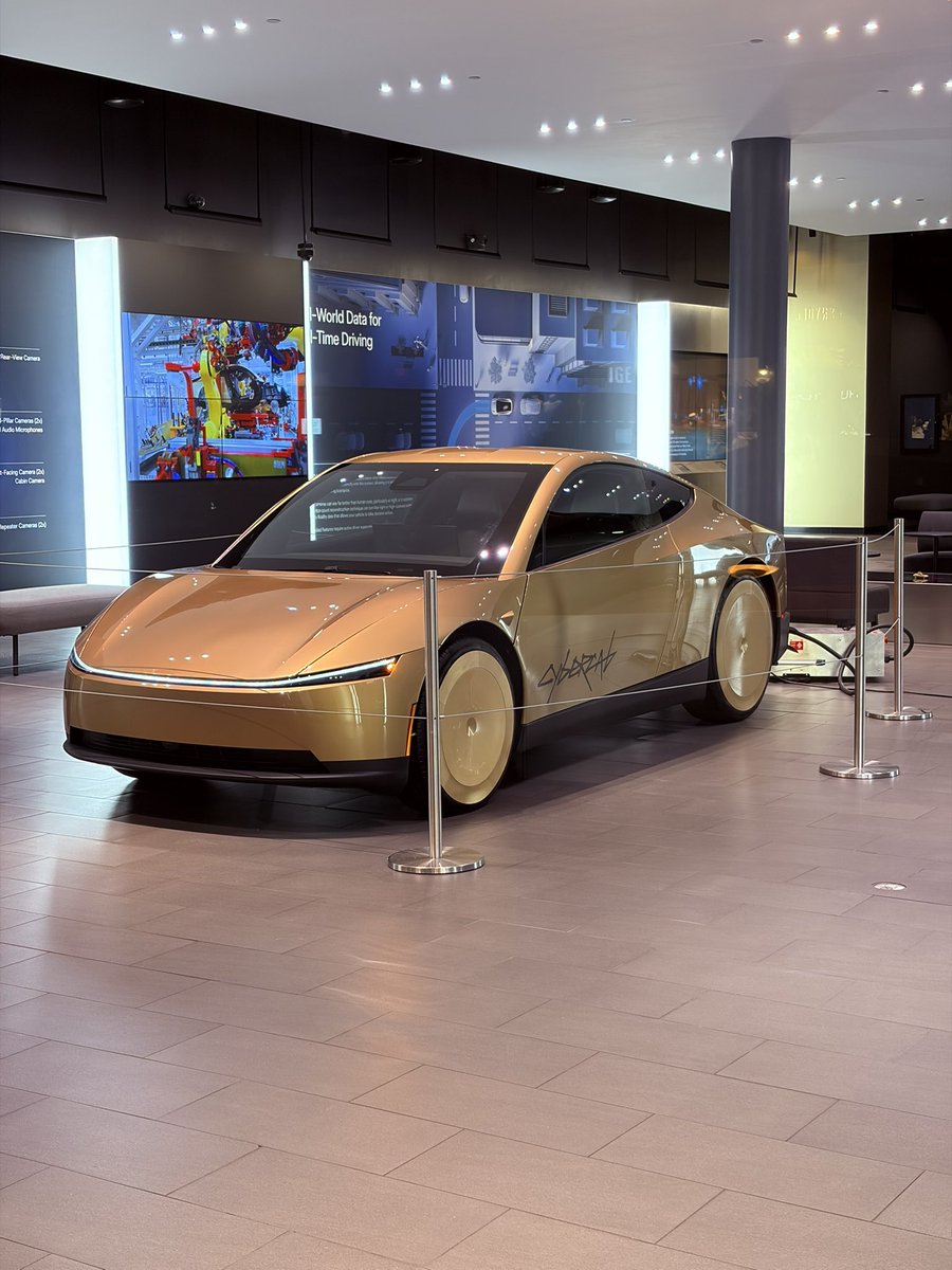 Tesla Puts Production Cybercab on Public Display in San Jose