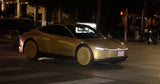 Tesla Cybercab Spotted Driving Unsupervised at Night in Austin