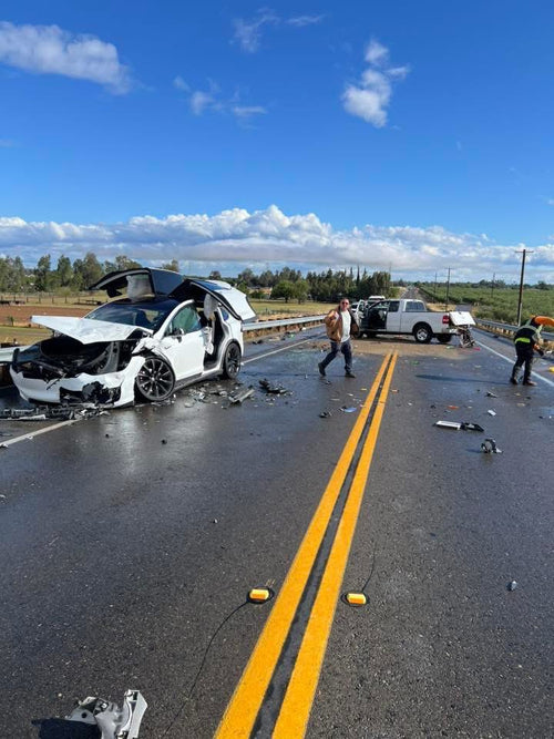 Tesla Model X Survives Head-On Crash With Drunk Driver