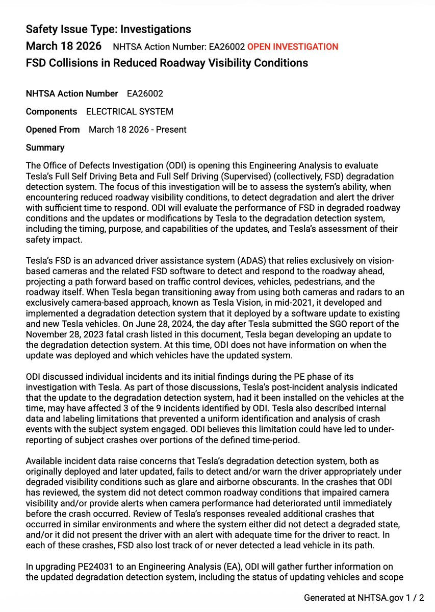 NHTSA Escalates Tesla FSD Probe: What Owners Must Know