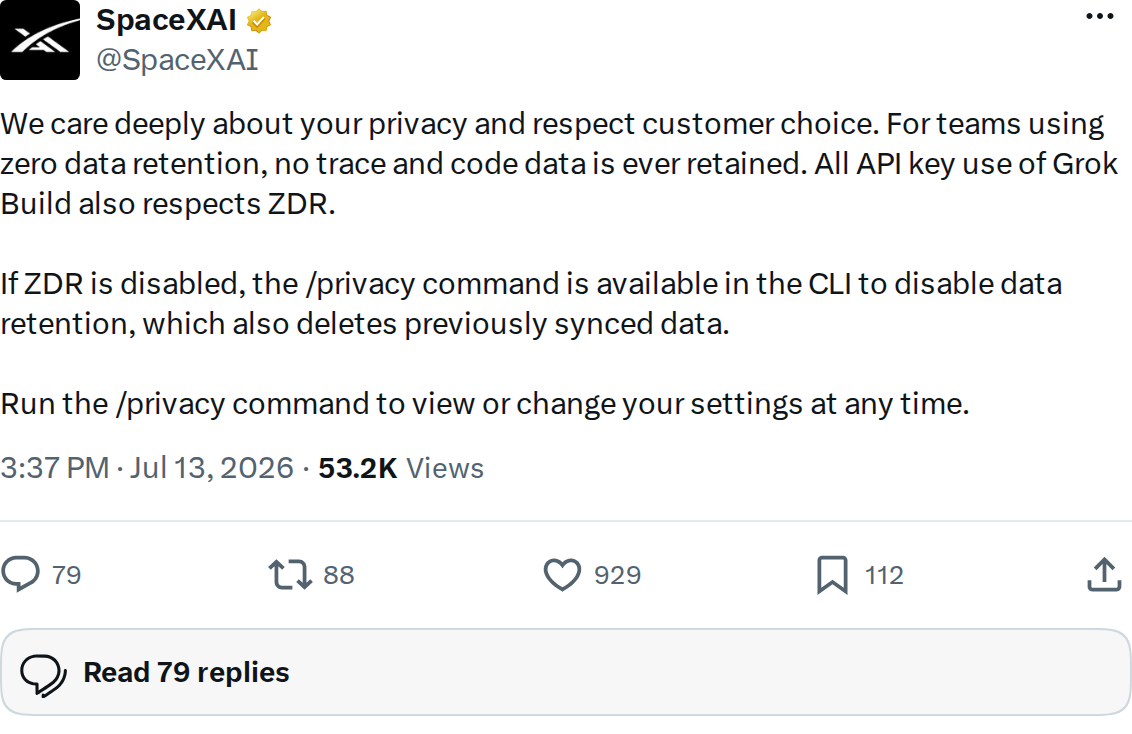 Grok Build API Zero Data Retention: Your Privacy Questions Answered