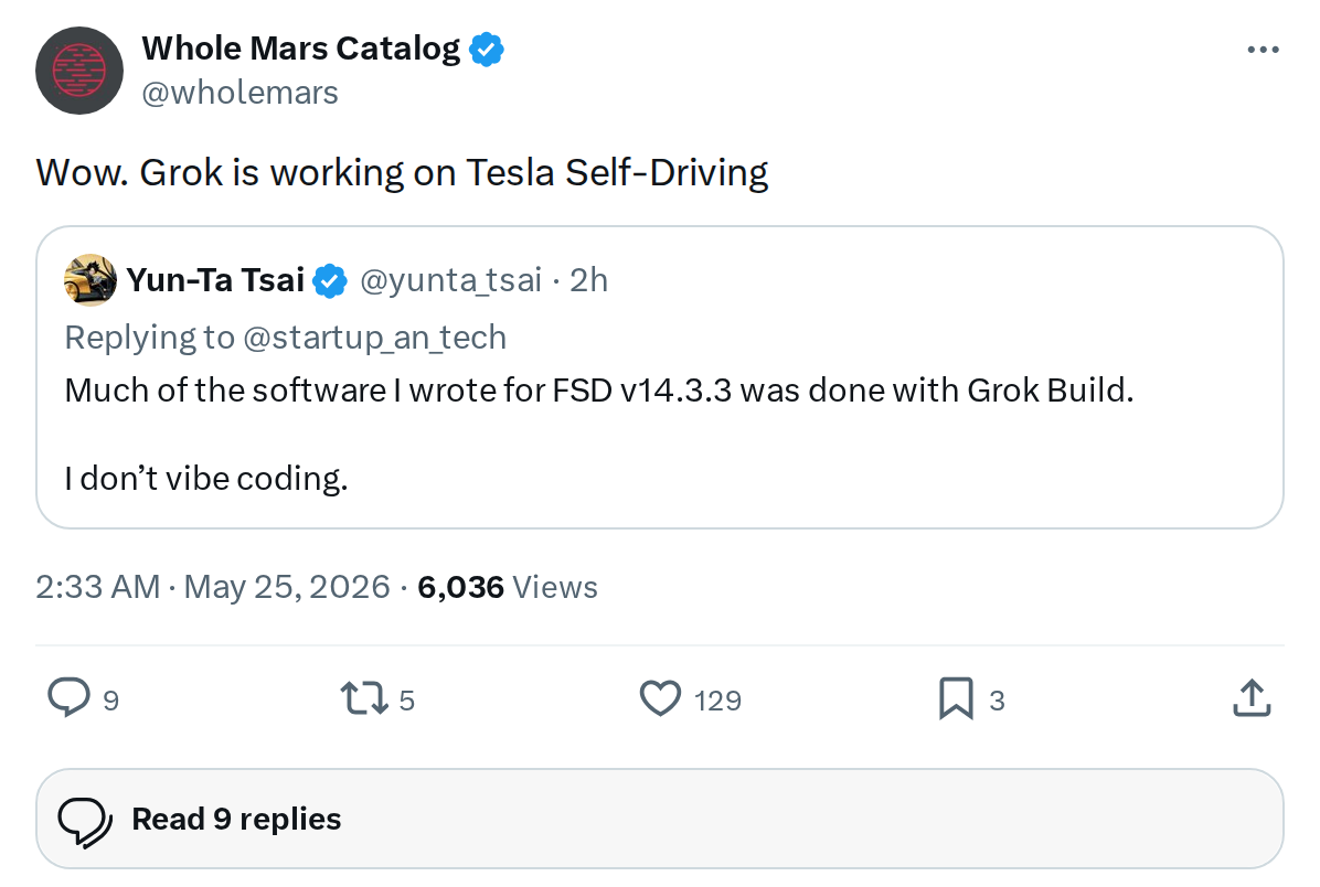 Grok Is Now Working on Tesla Self-Driving: What It Means