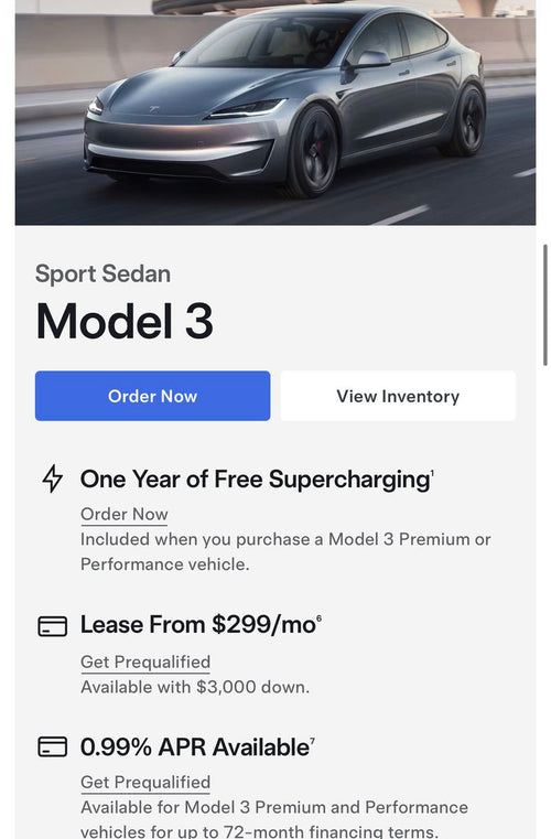 Tesla Offers 1 Year Free Supercharging on Model 3 Premium & Performance